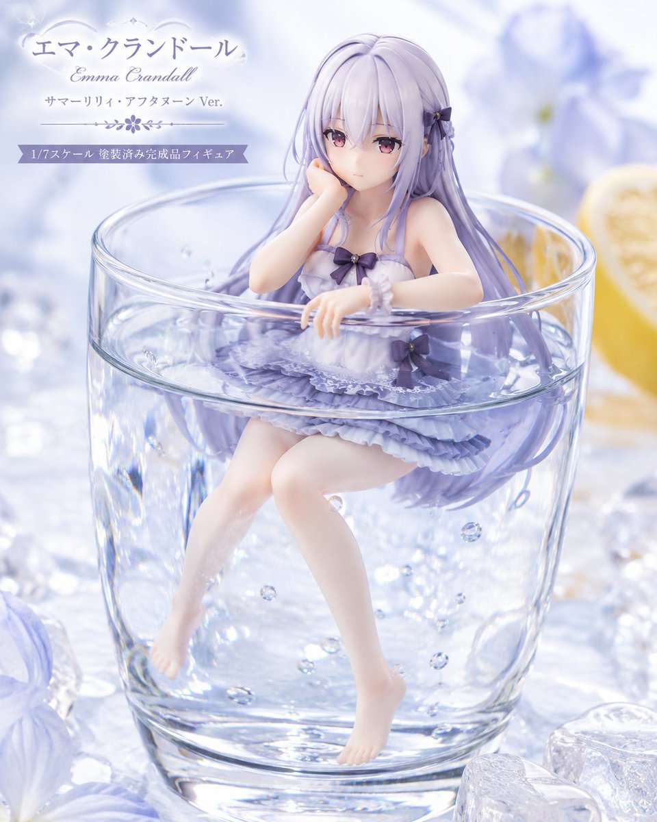 Female anime product dreamy cool tone elegant