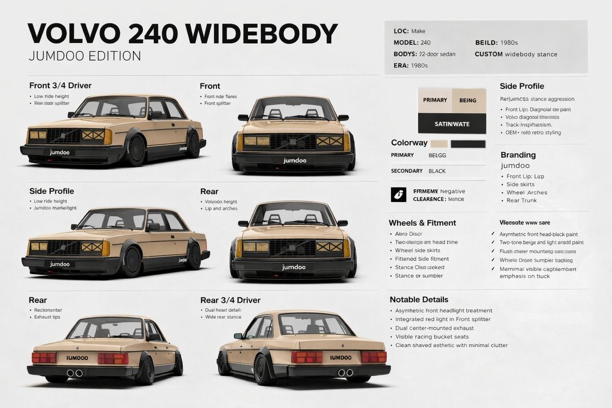 Car 3D realistic retro elegant