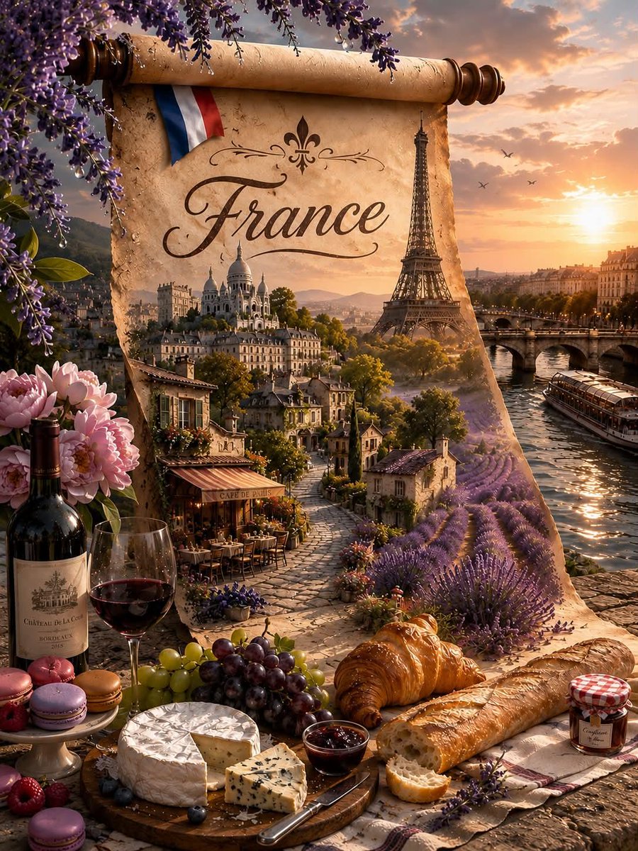 Landscape realistic poster dreamy elegant