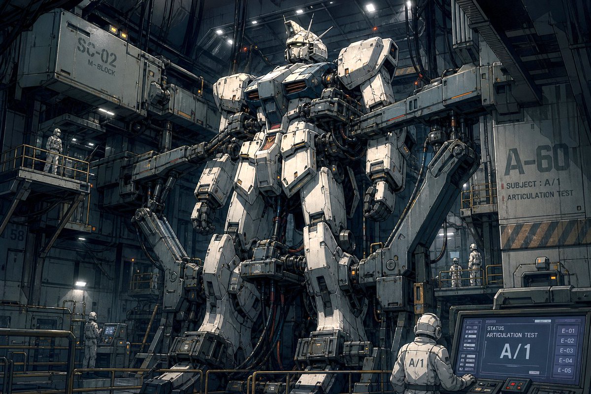 Robot anime illustration warm