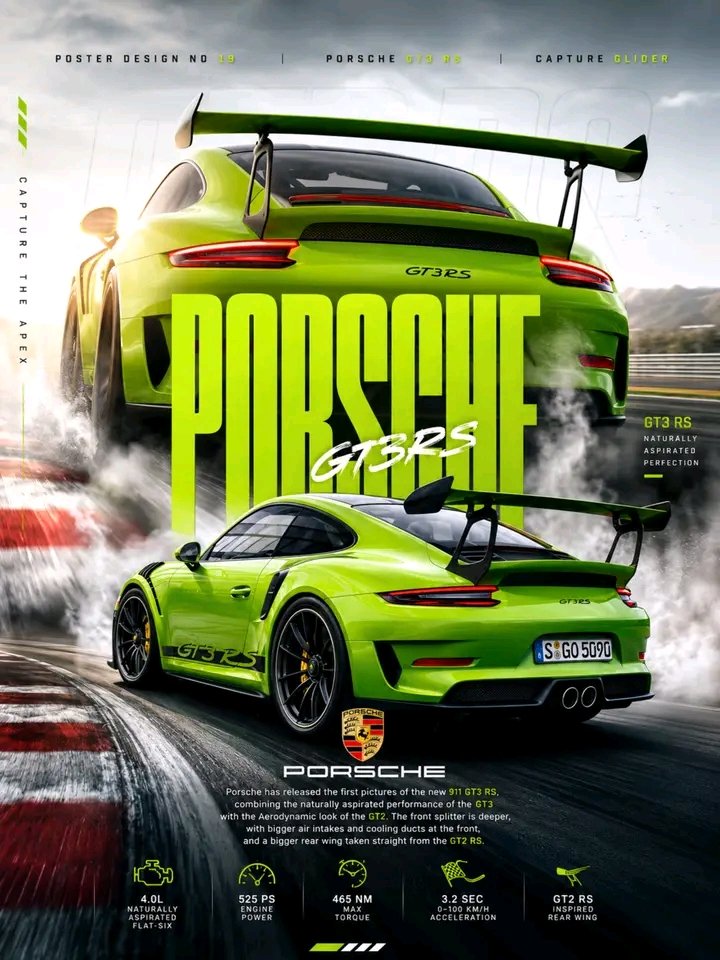 Car poster Logo premium