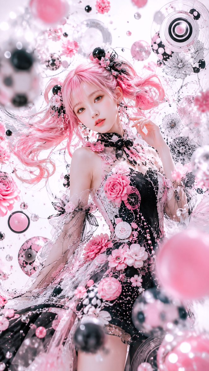 Portrait anime realistic dreamy elegant
