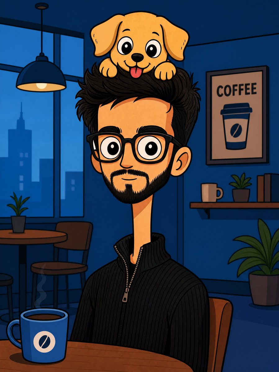 Portrait 3D Realistic Indoor Cafe