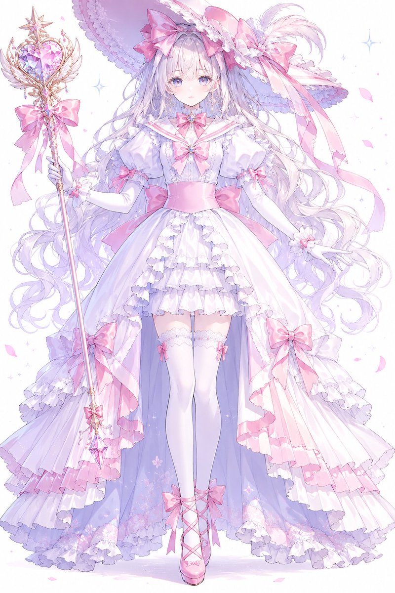 Girl anime illustration, dreamy, elegant