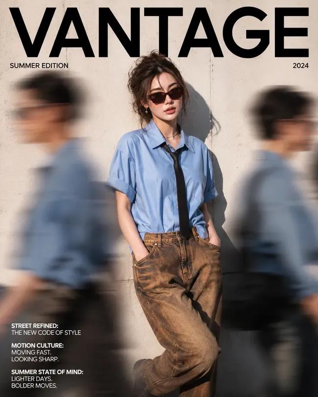 Female minimalist cover street urban elegant