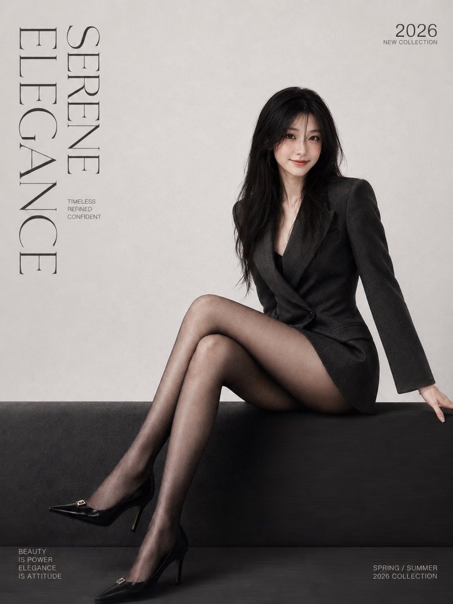 Portrait minimalist cover cool-tone elegance