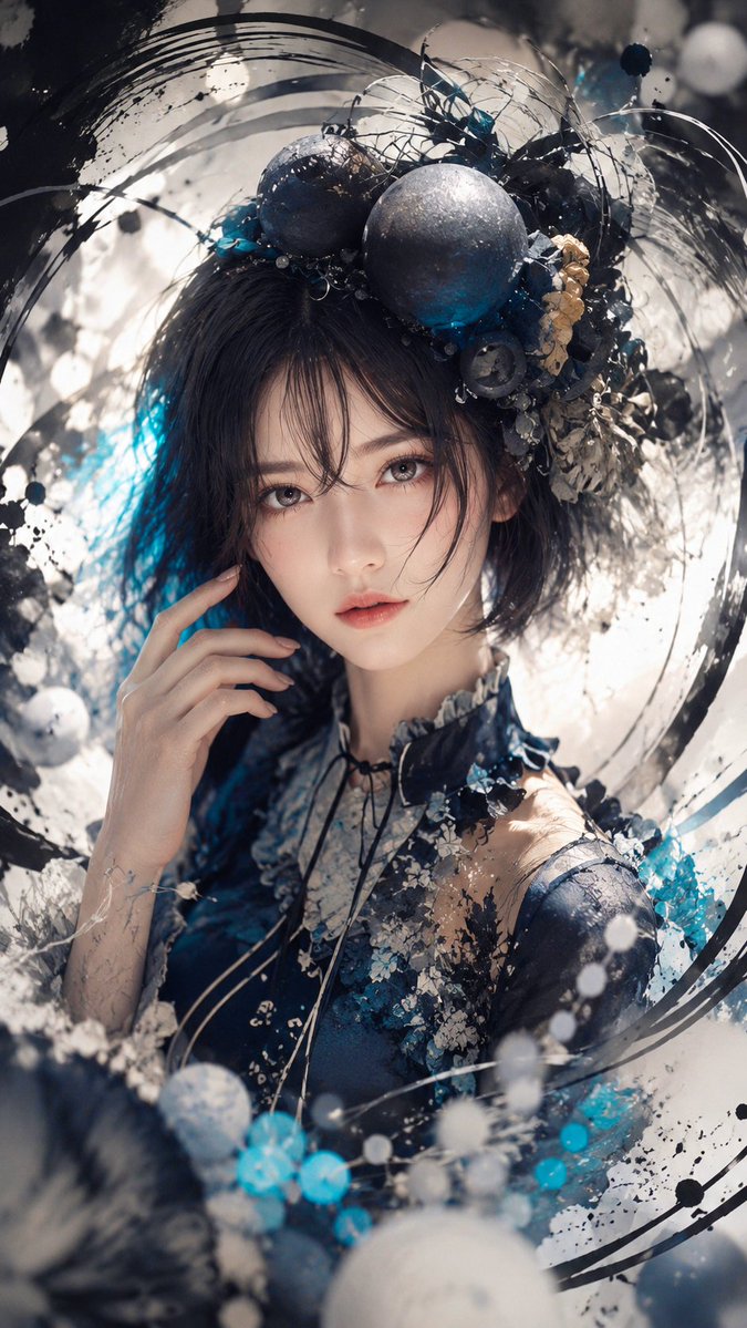 Portrait realistic dreamy elegant