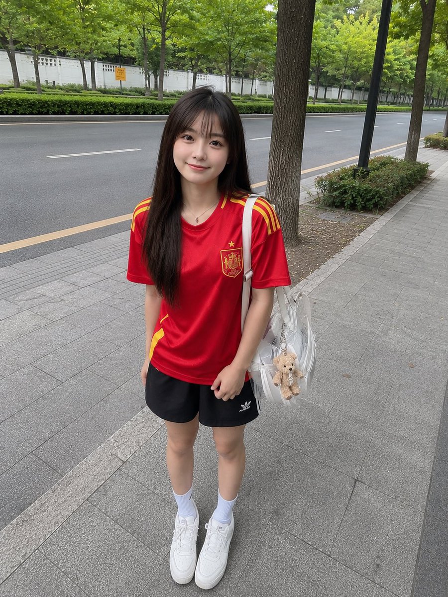 Girl realistic street cute