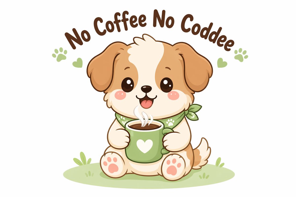 Dog illustration vector cafe cute