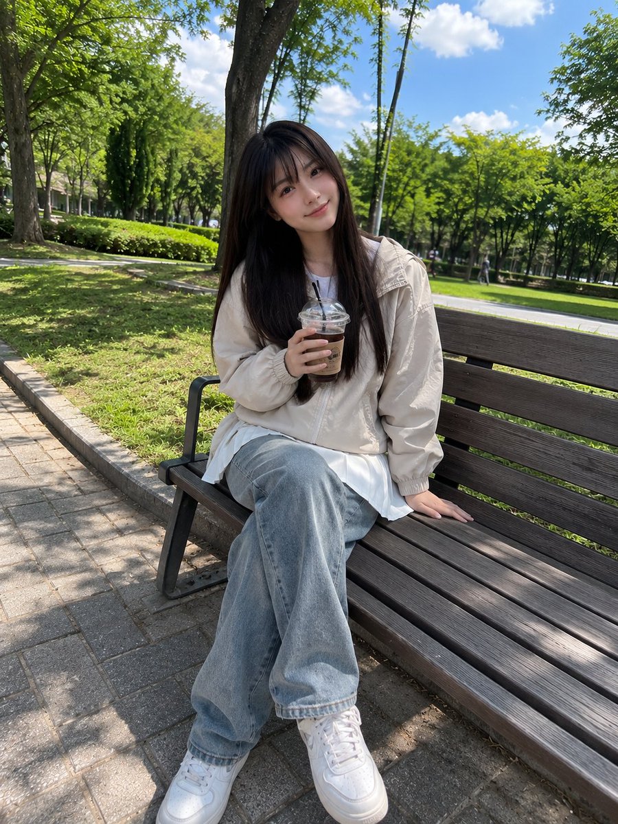 Girl, grass.