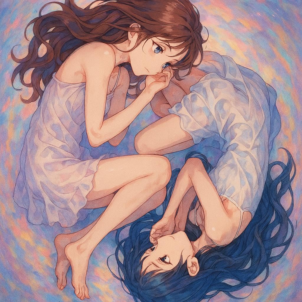 Girl Anime Illustration Dreamy Gentle