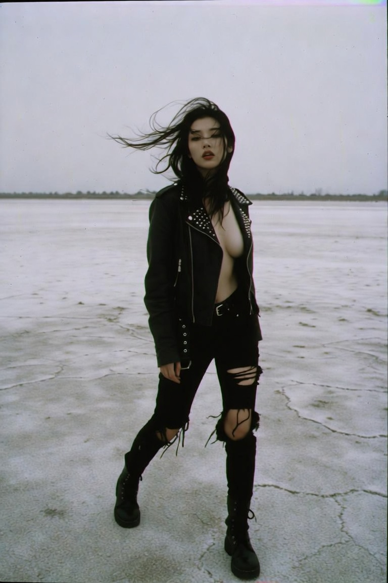 Woman film street