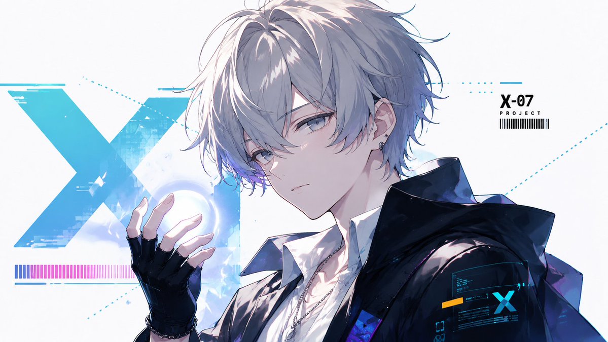 Male Anime Illustration Futuristic Cool Tone