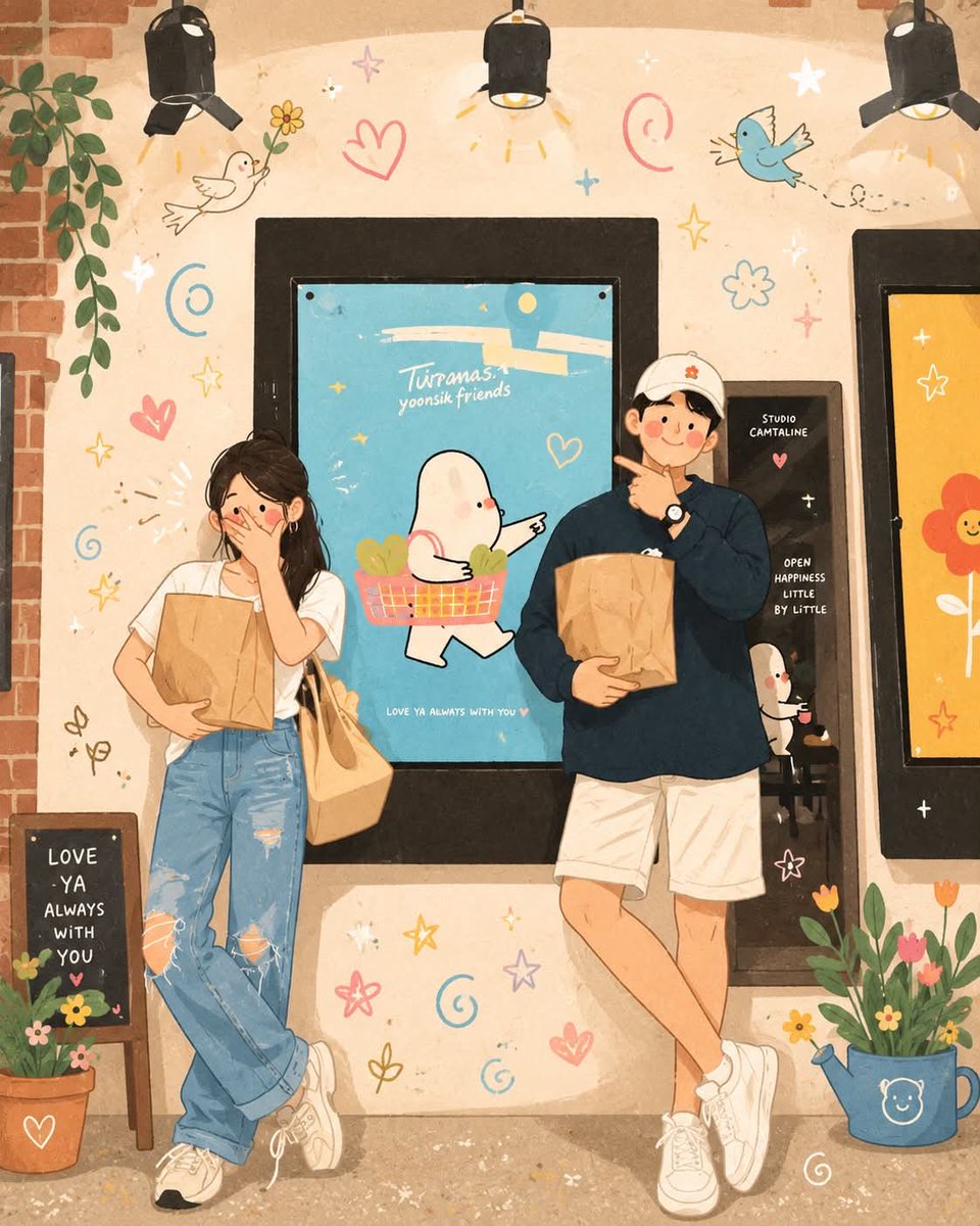 Bird Illustration Doodle City Warm Cute