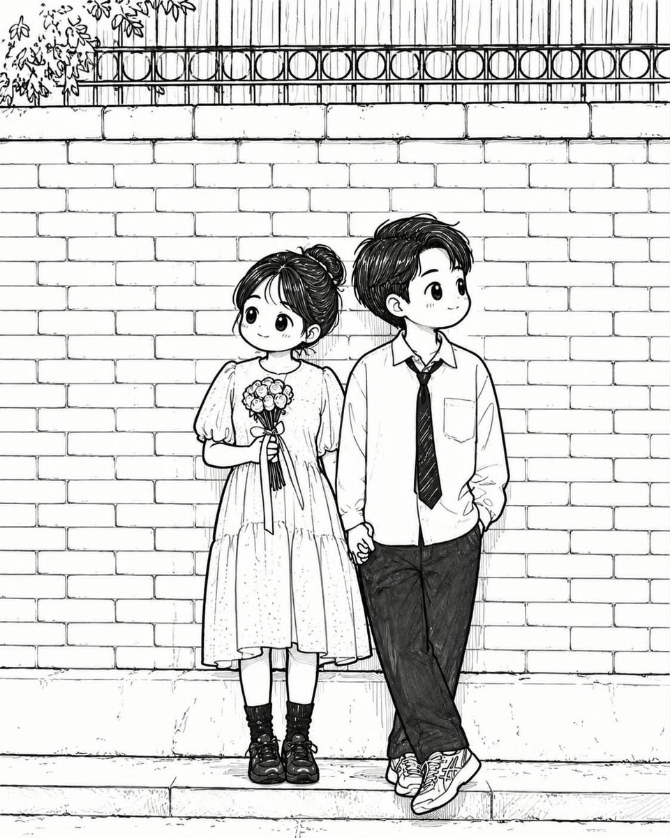 Cute character illustration doodle