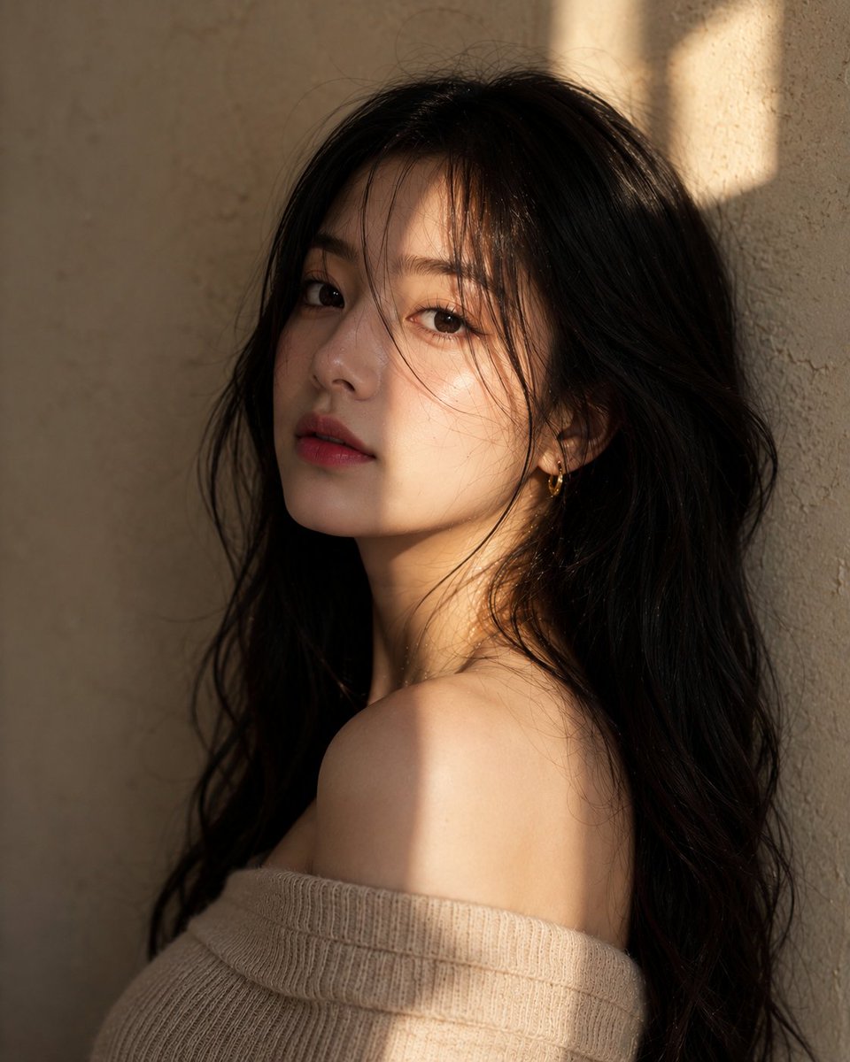 Portrait realistic warm elegant
