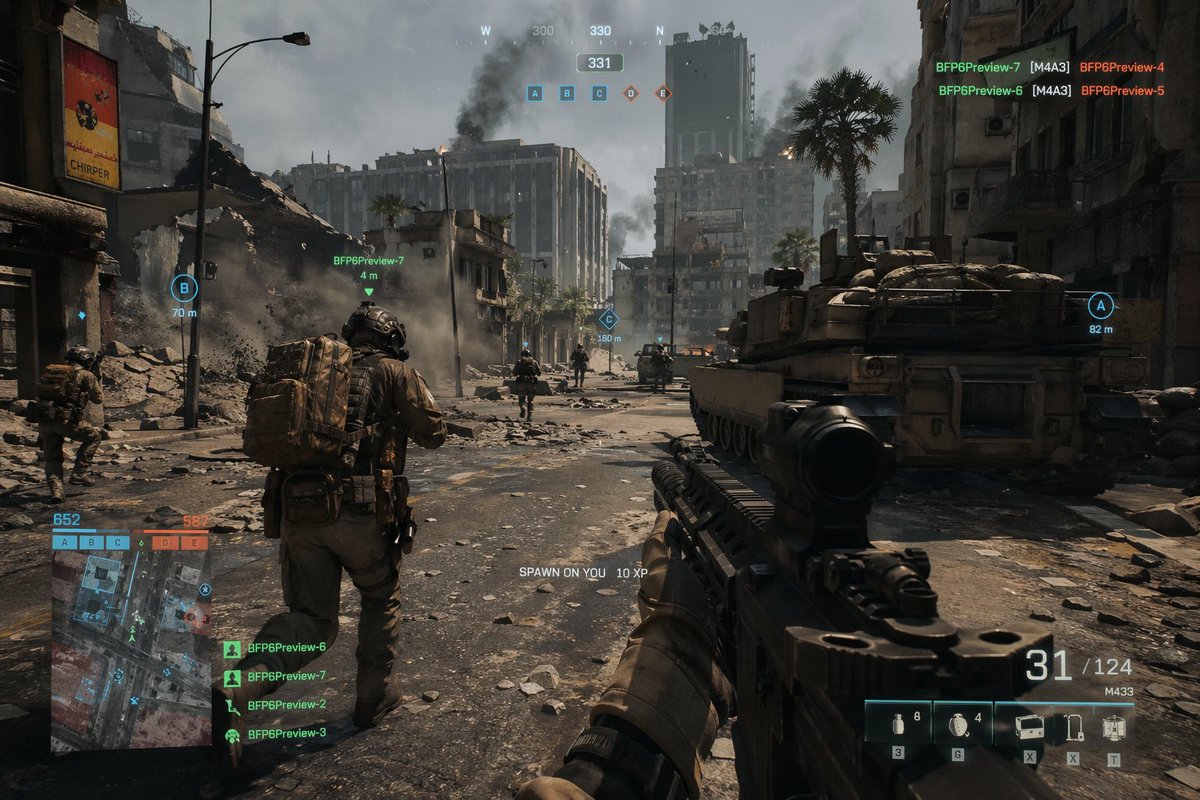 Battlefield in-game screenshot prompt