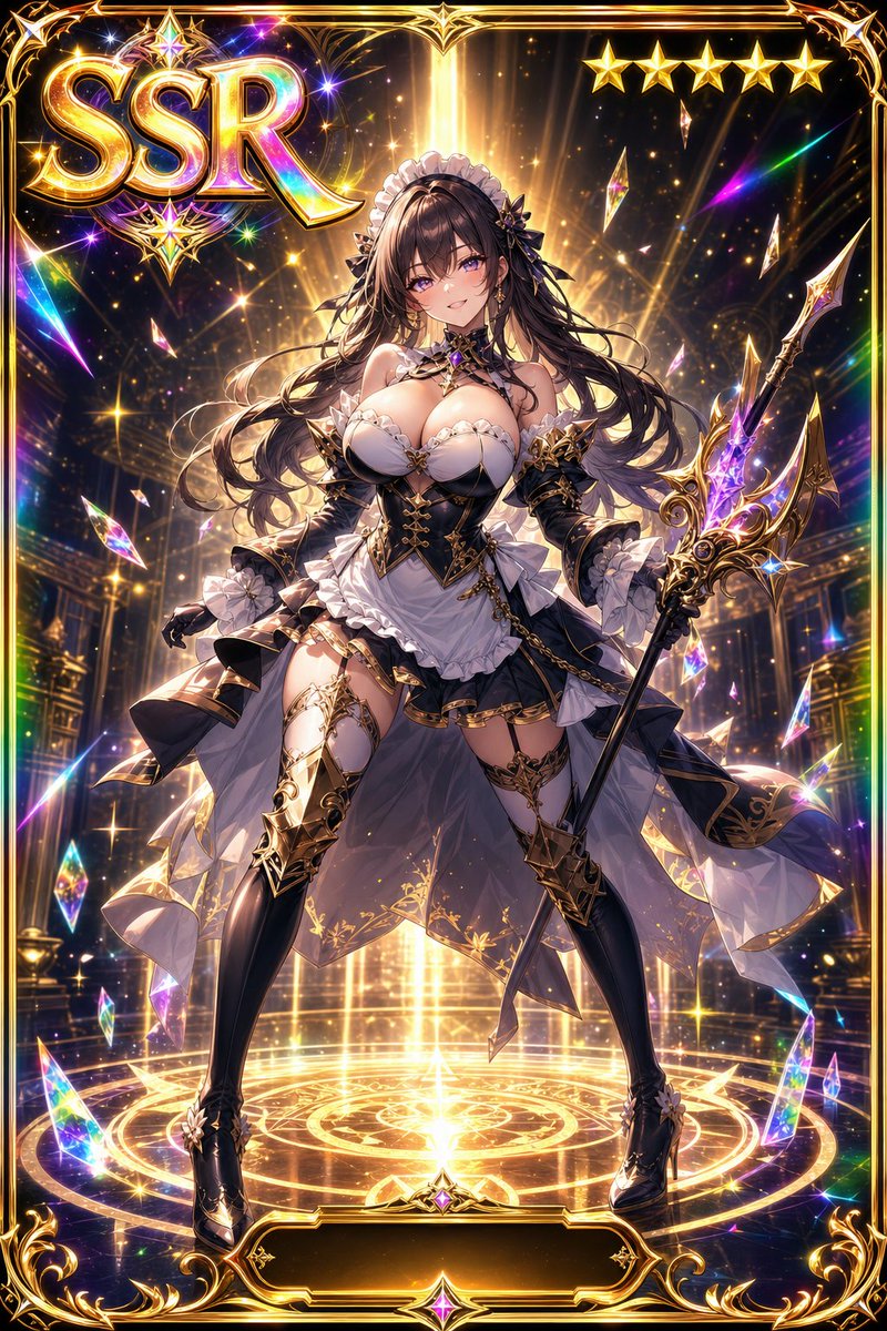 Female anime UI church premium