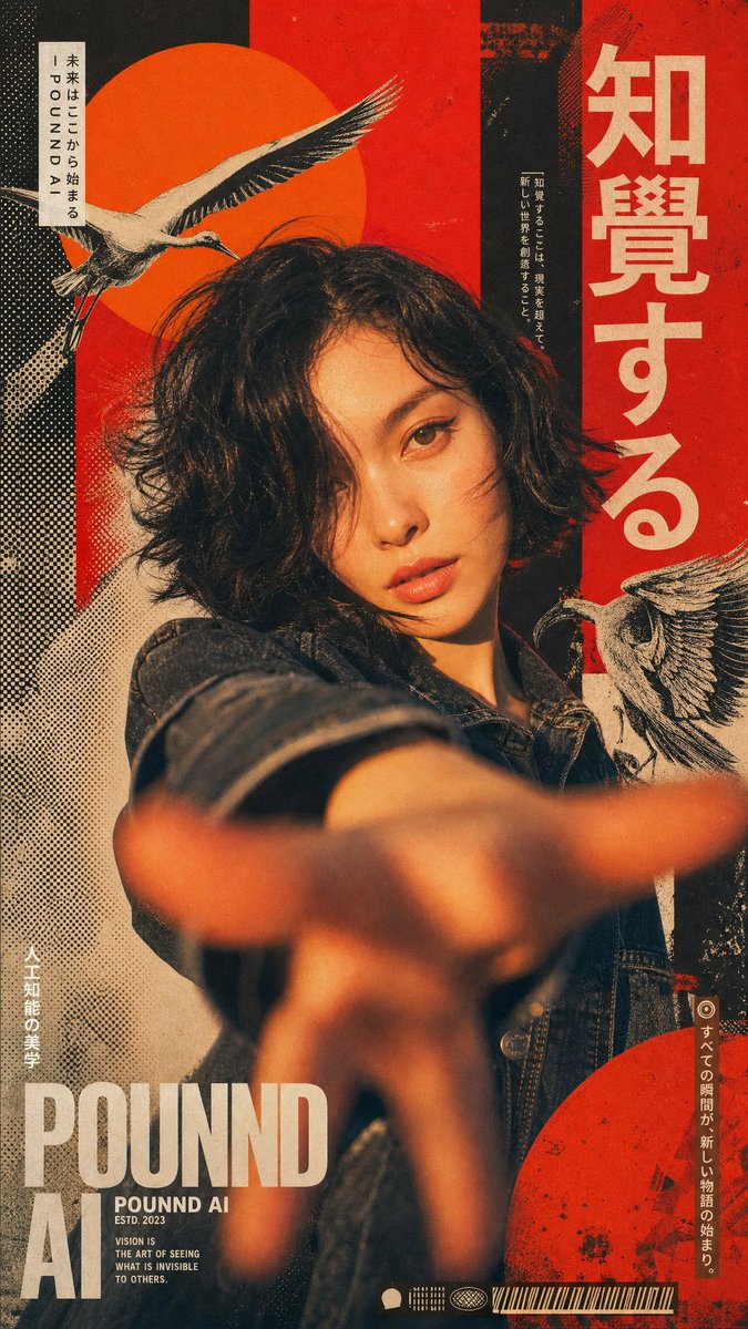 Woman poster film warm retro