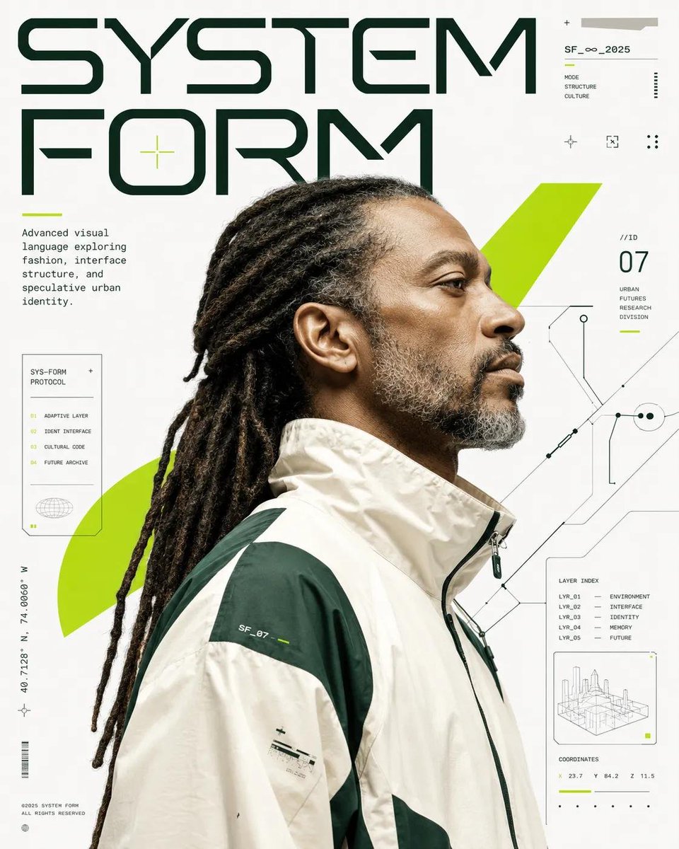 Portrait, poster, futuristic, high-end
