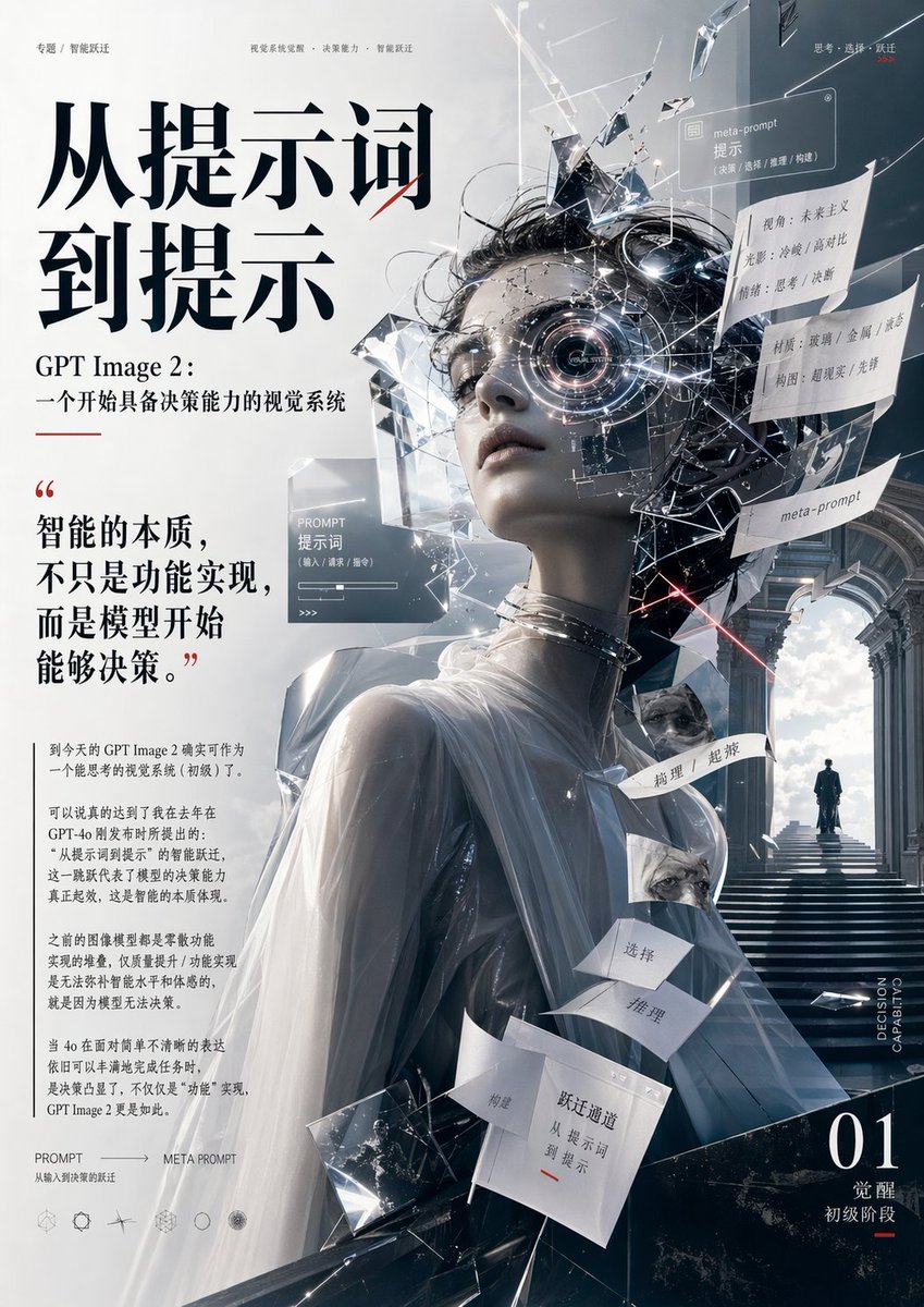 Futuristic cool-toned premium minimalist female poster