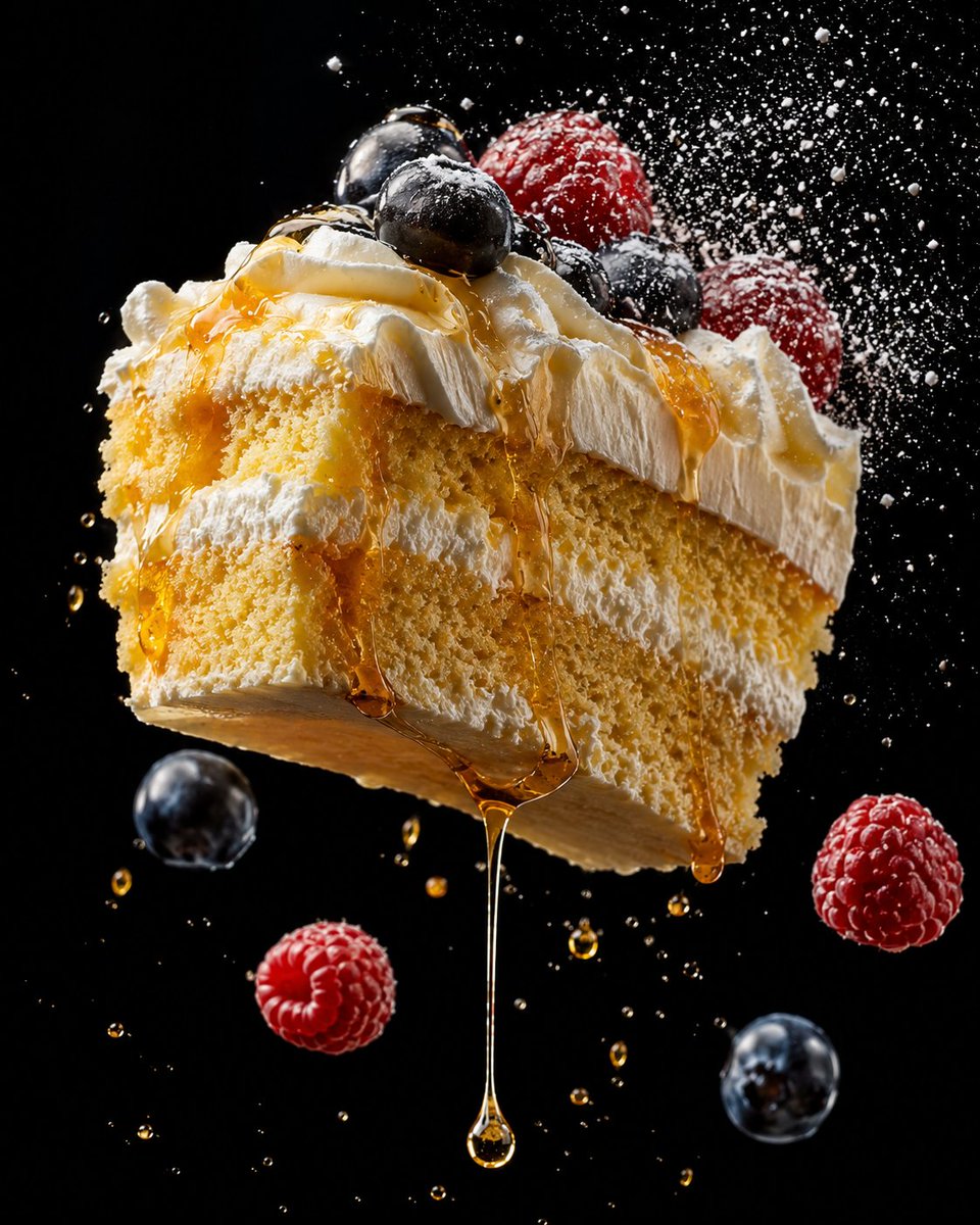 Floating Layered Food Photography