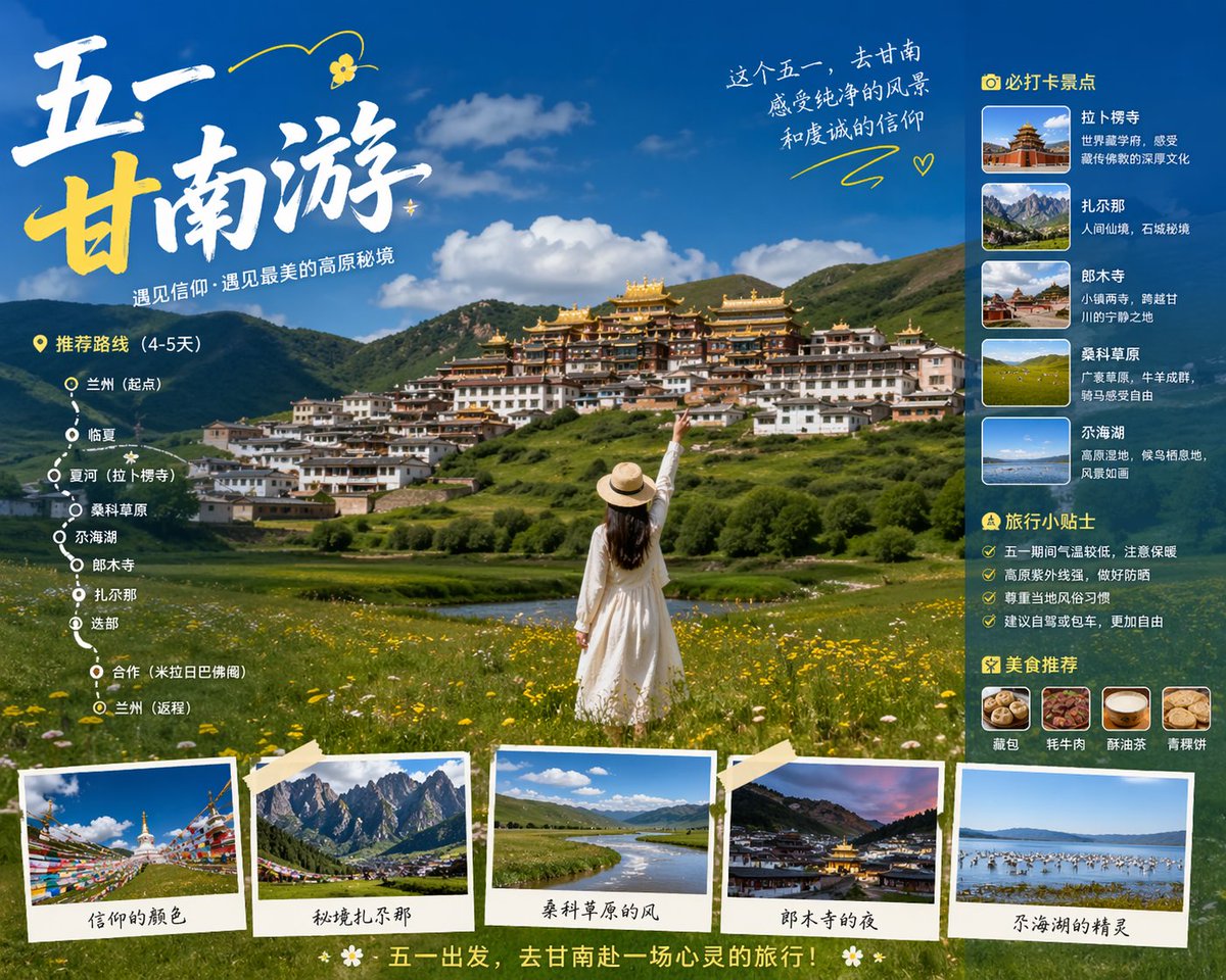Landscape poster infographic mountain night scene