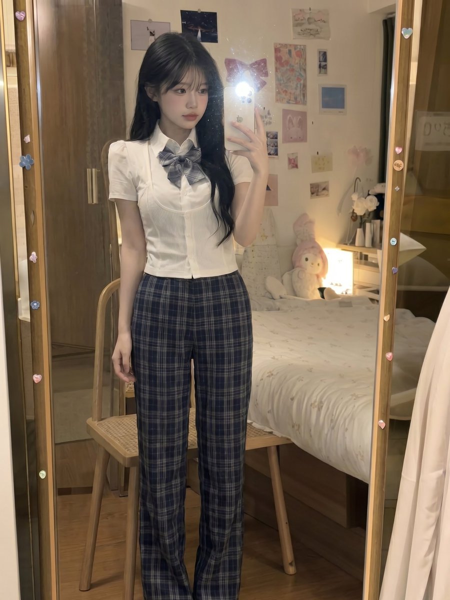Woman realistic anime night scene bedroom gentle.