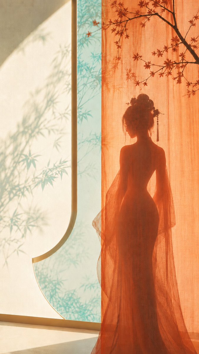 Women's minimalist poster indoor elegant