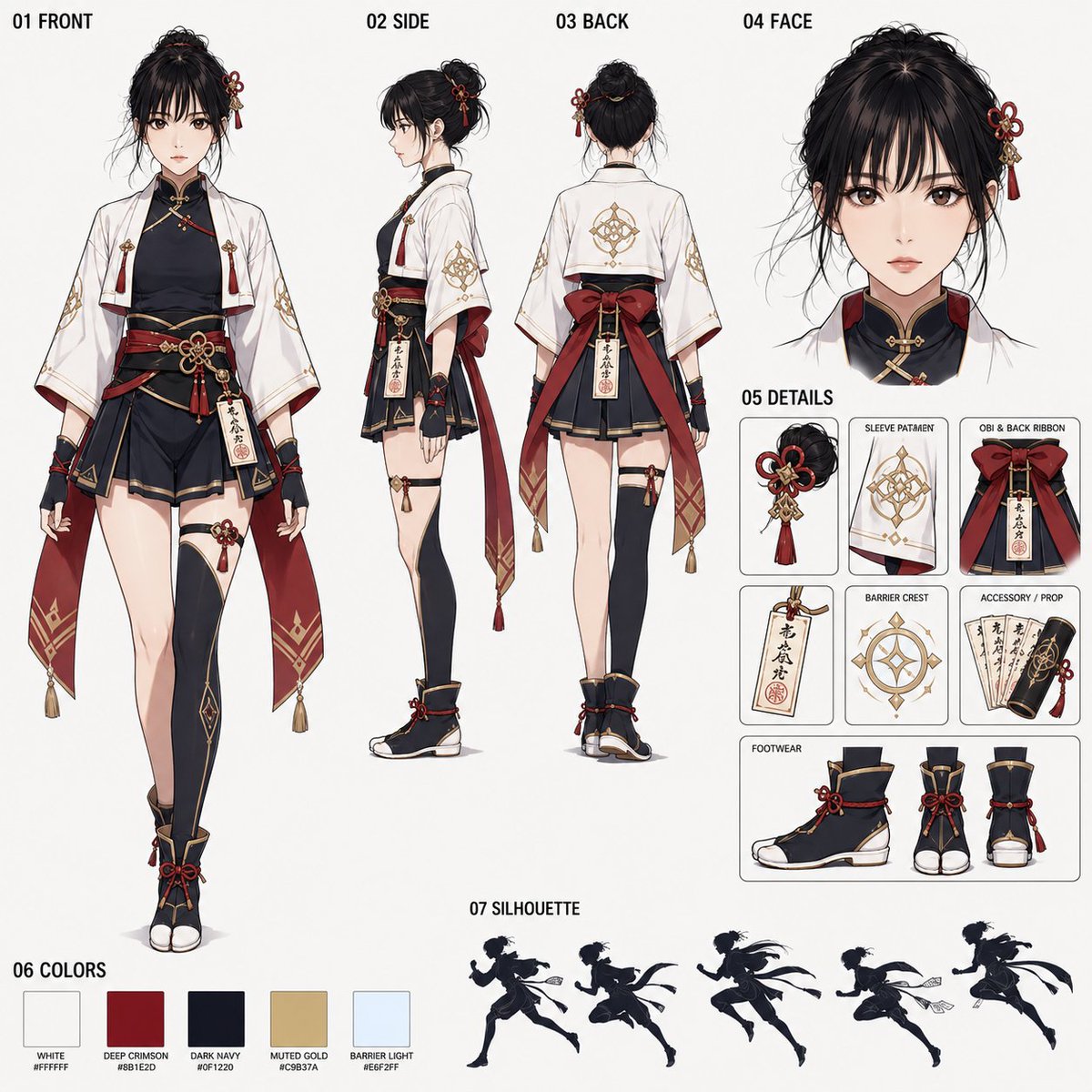 Honkai girl anime illustration city forest elegant