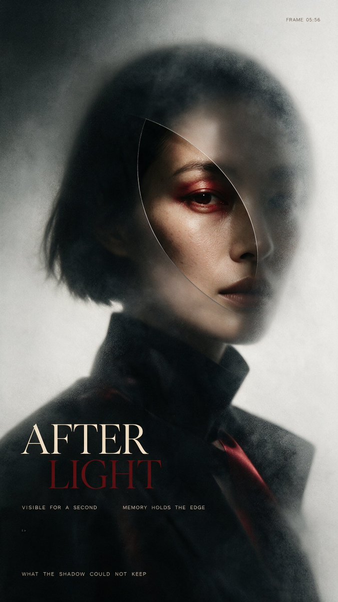 Portrait poster film dark premium