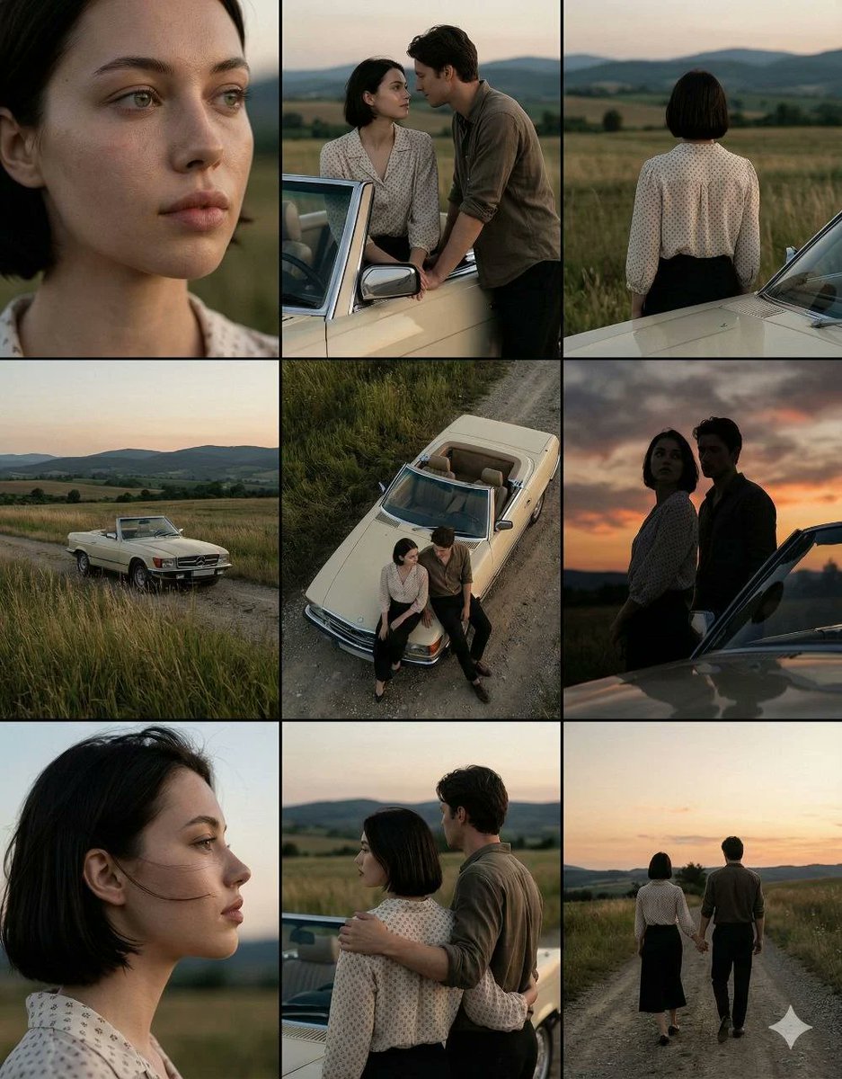 Woman Cinematic Film Dusk Retro