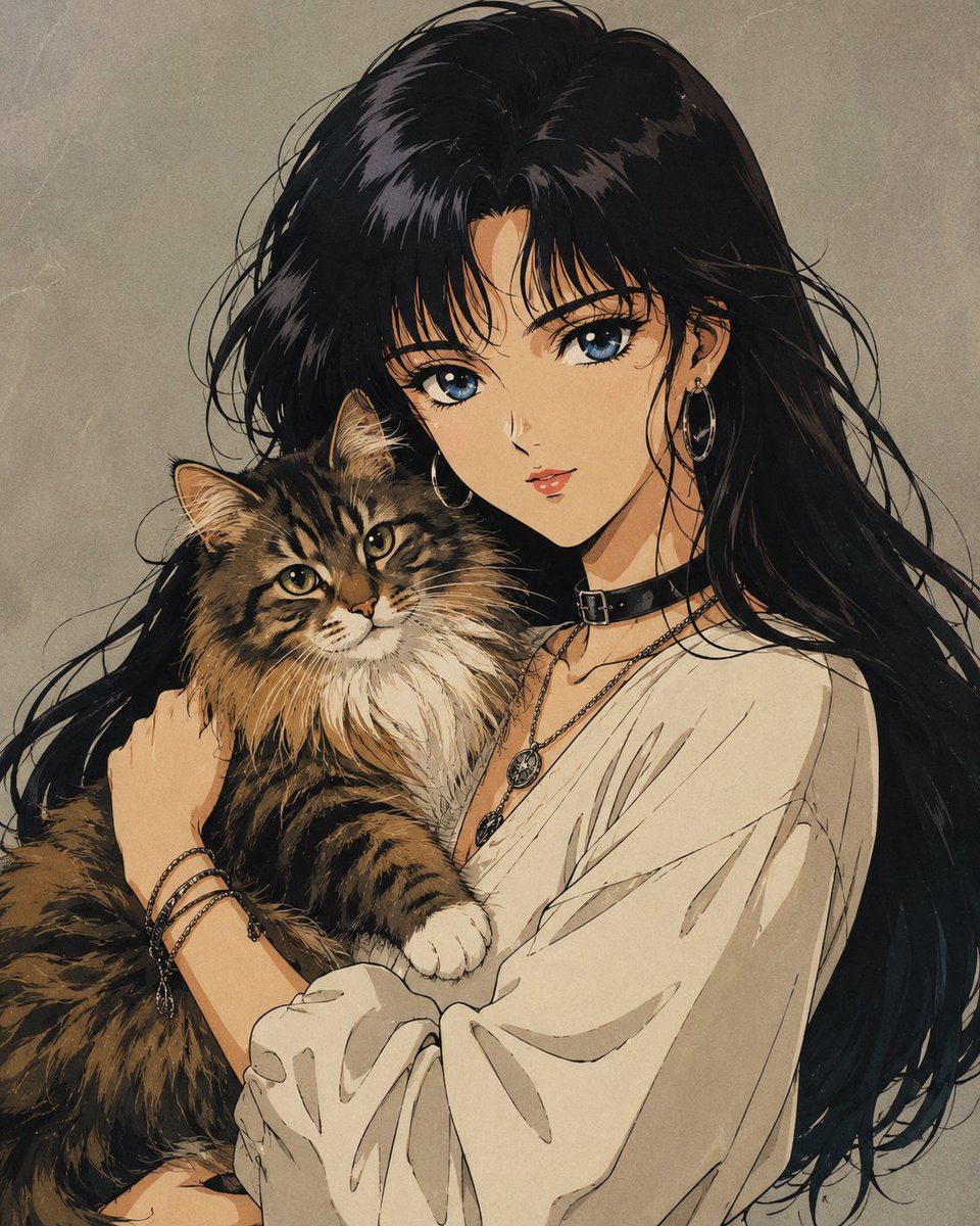 Shoujo Anime Illustration Retro Gentle