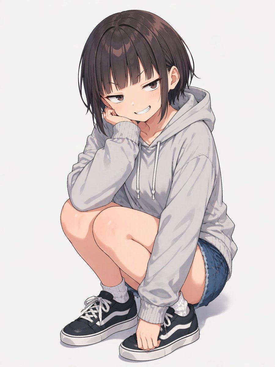 Female anime illustration melancholic