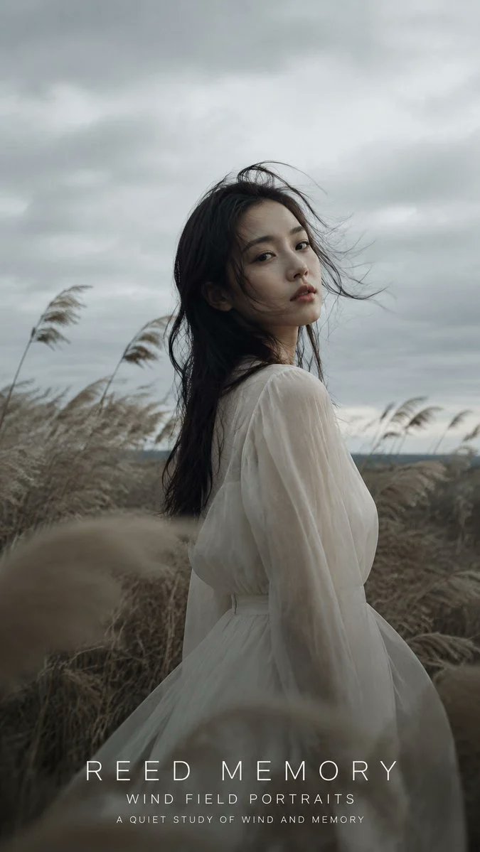 Portrait cinematic poster outdoor grassland