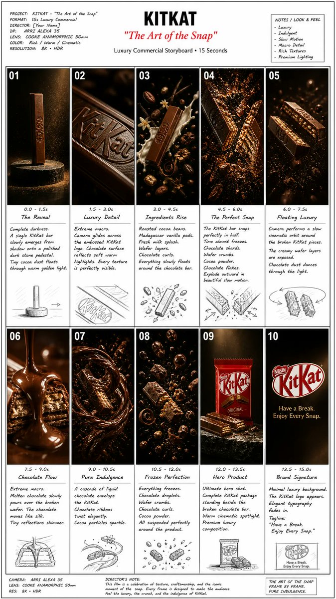 Luxury chocolate advertising project
