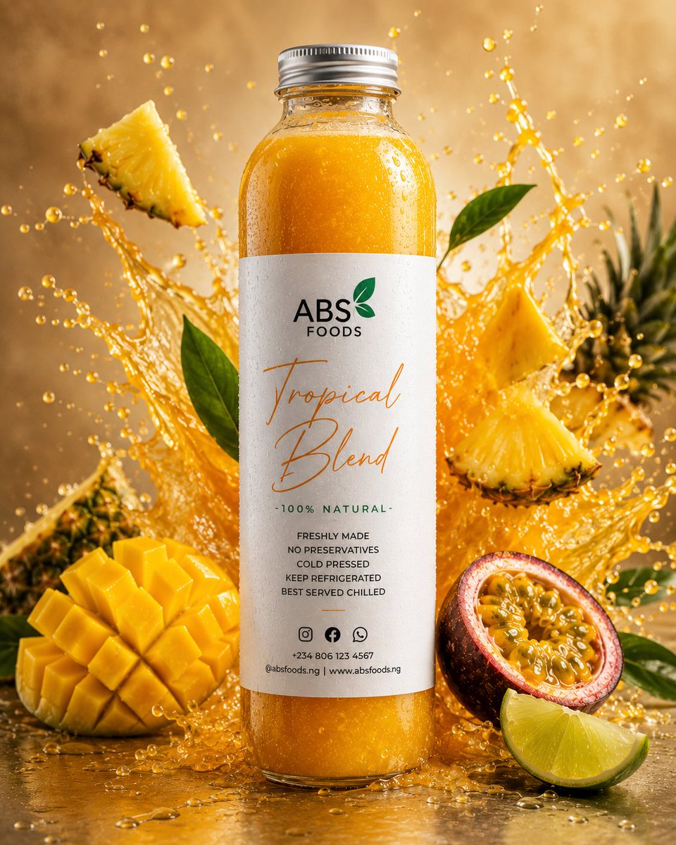 High-End Tropical Juice Bottle Commercial Advertisement