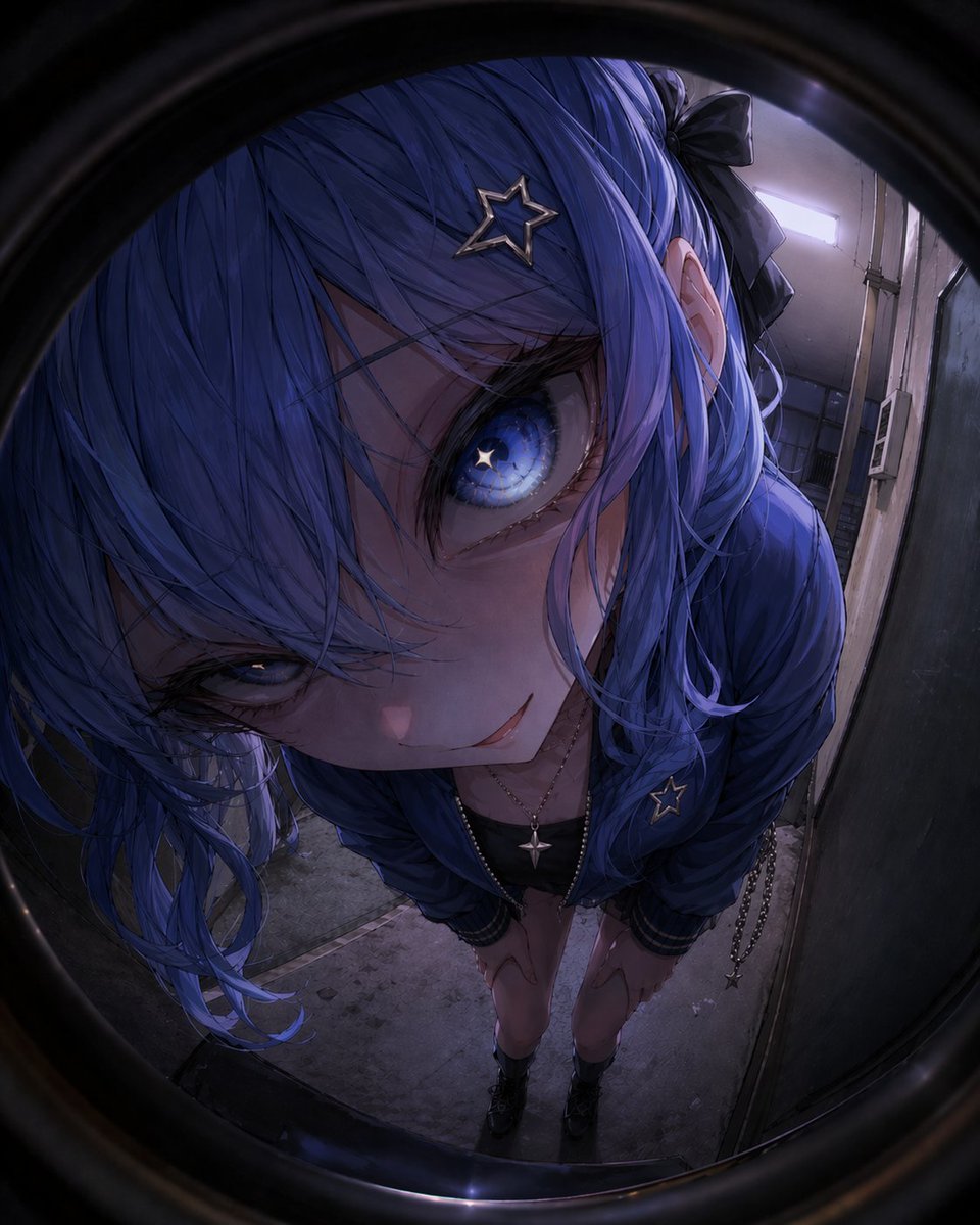 Portrait anime cinematic night scene aesthetic
