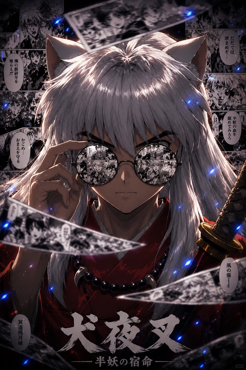 Girl film anime retro cool tone