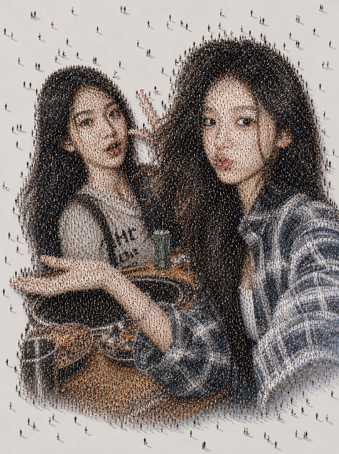 Portrait cinematic night scene street high-end