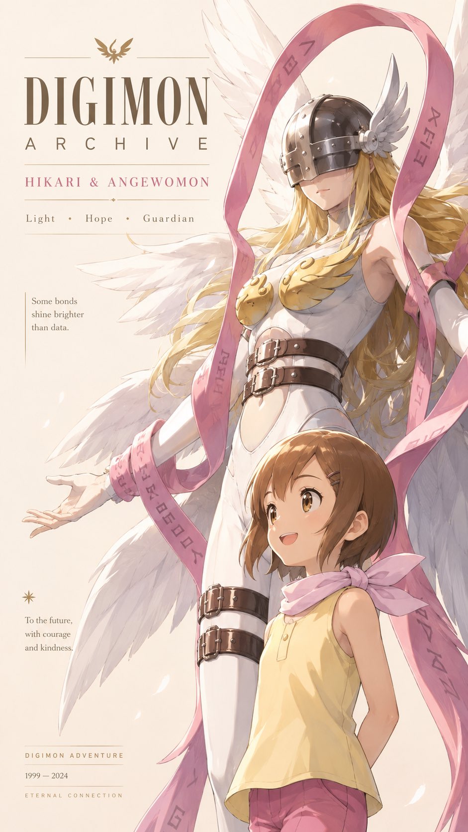 Character illustration poster, futuristic high-end