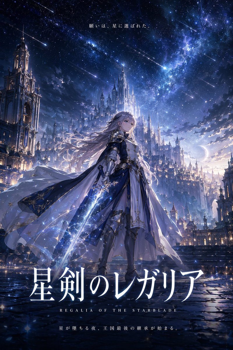 Fantasy anime key visual prompt