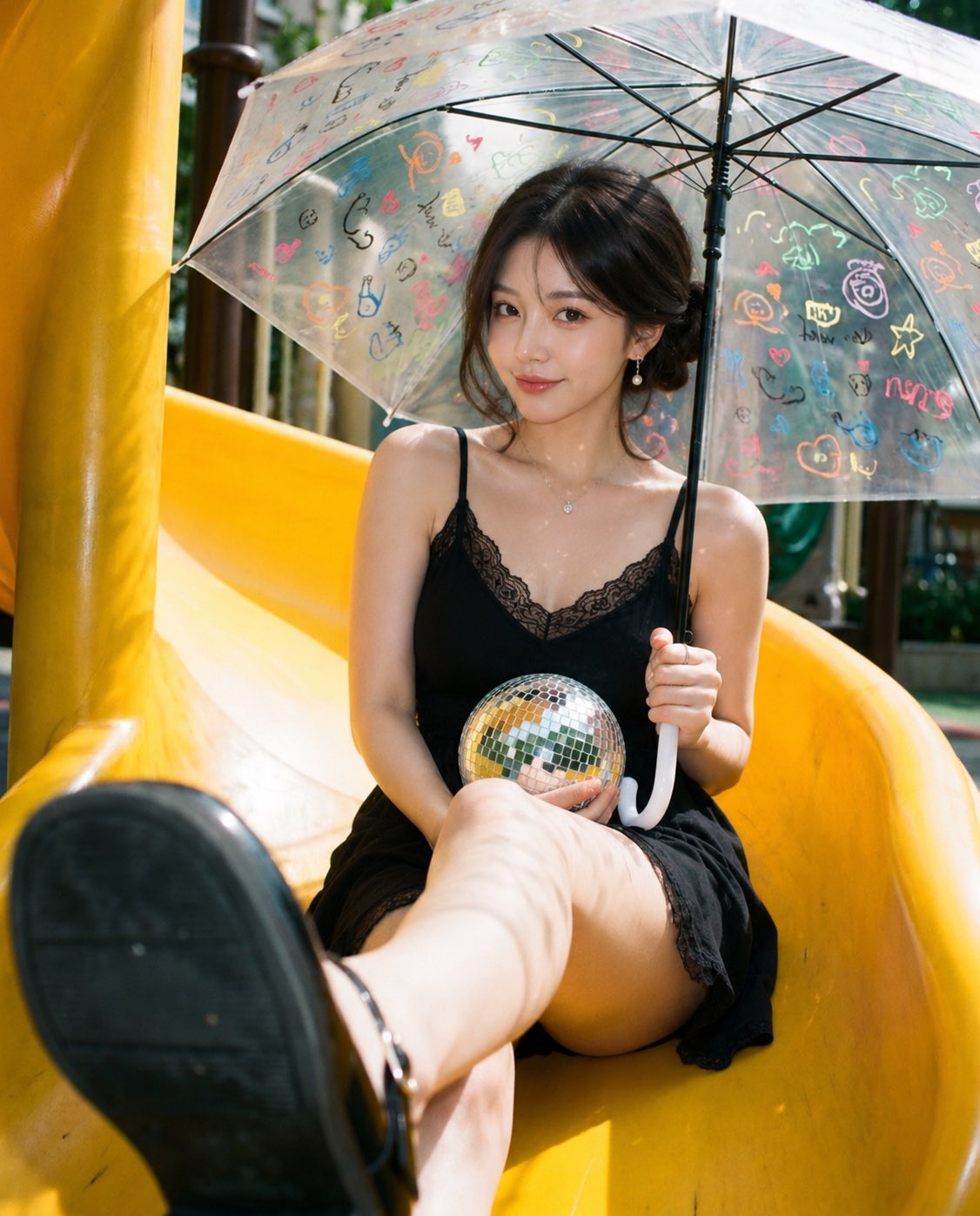 Portrait film graffiti retro outdoor