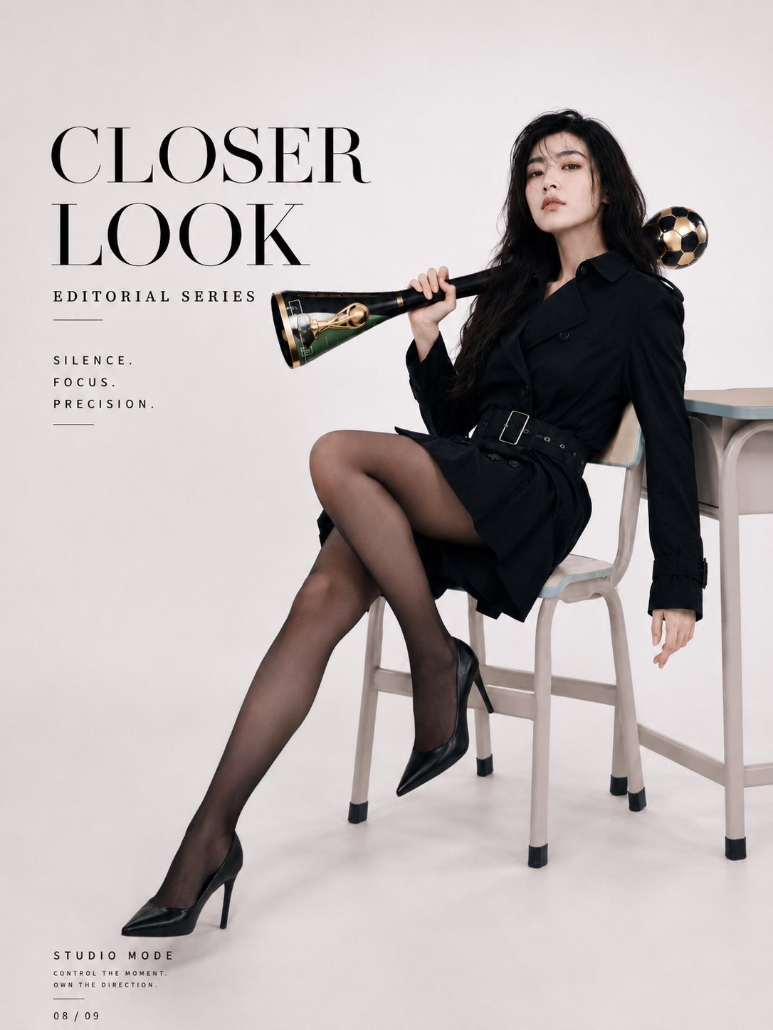 Women's Minimalist Cover Retro Cool Tone High-end