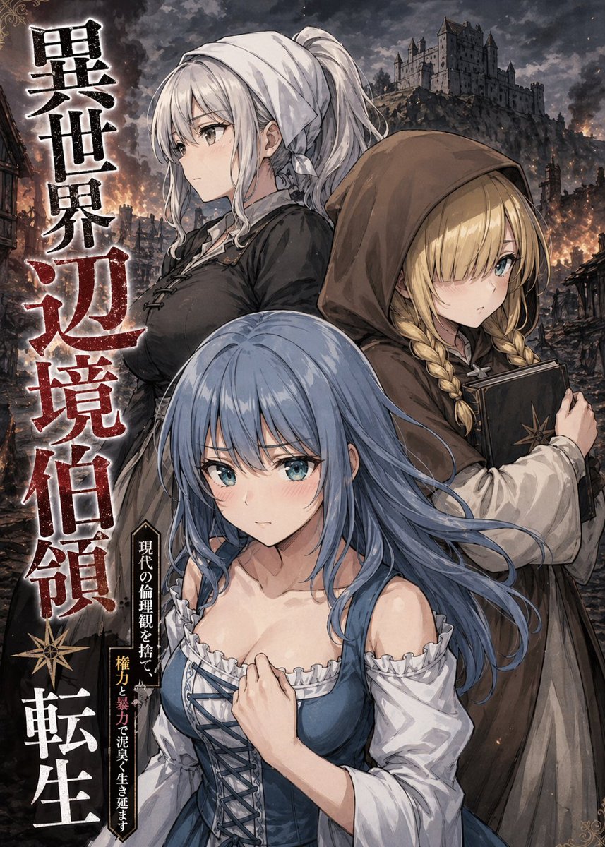 Female cinematic anime, night city, melancholic.