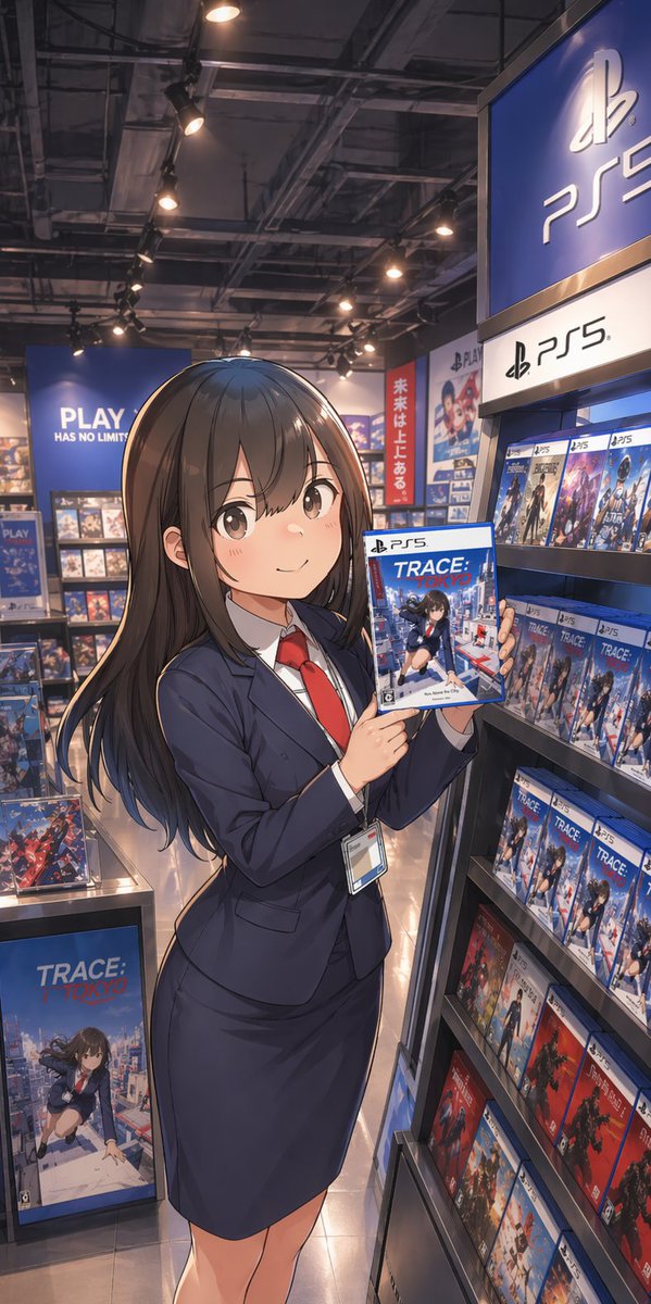 Female anime cover, futuristic city, high-end.