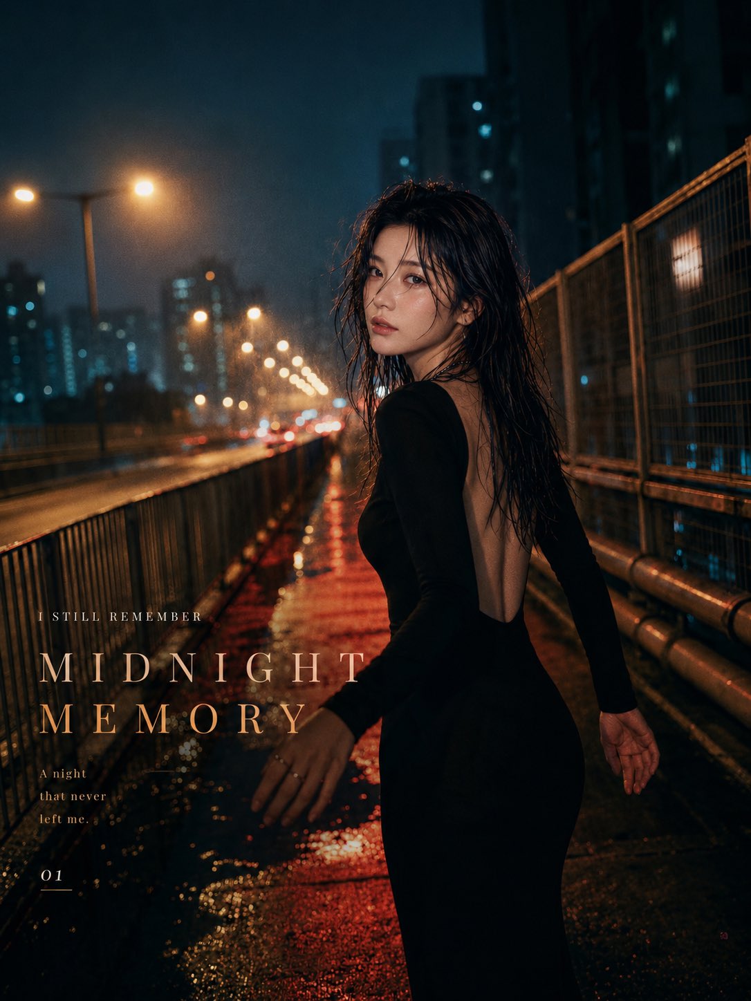 Female Cinematic Minimalist Rain City Melancholy