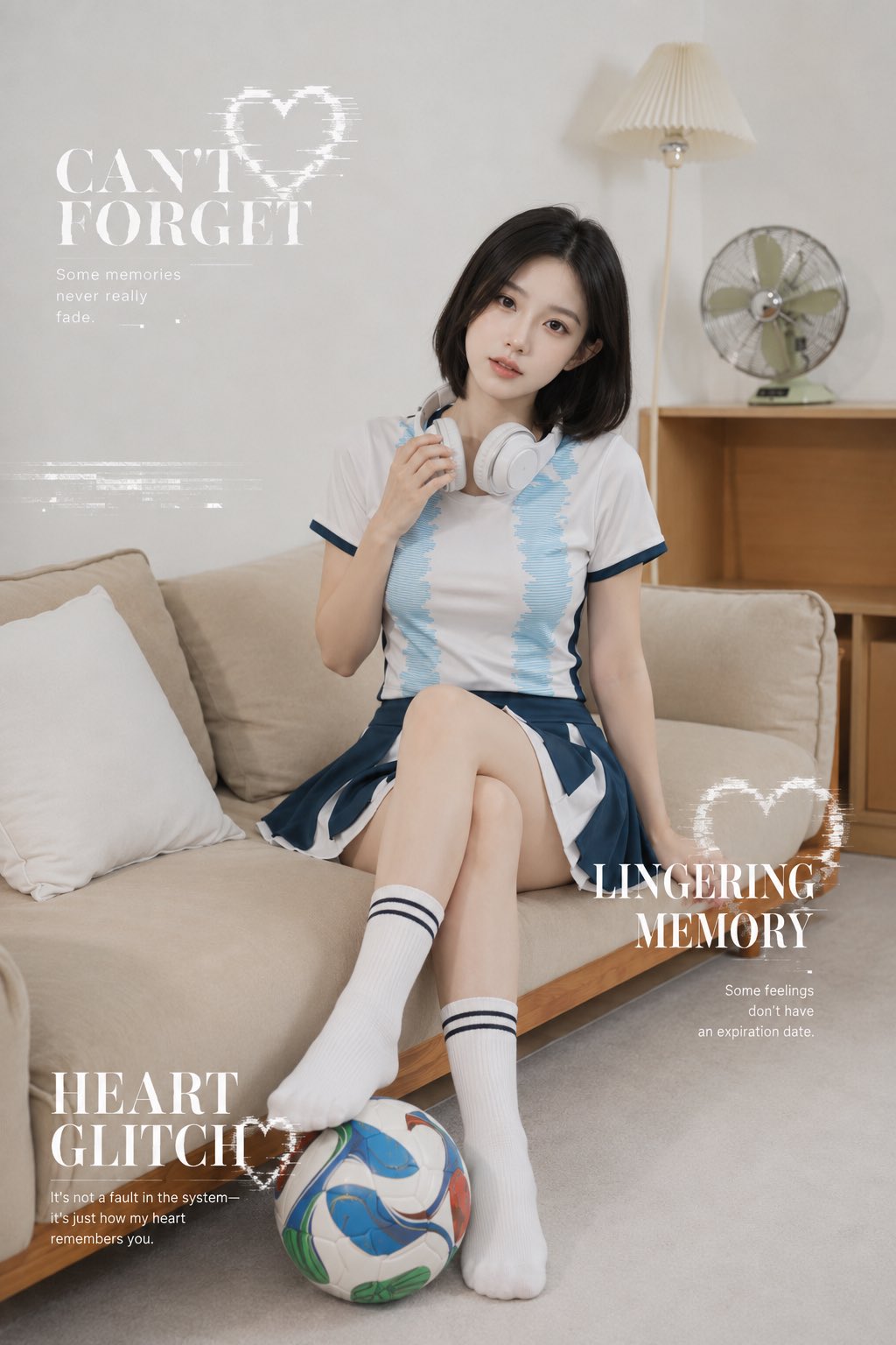 Female Film Pixel Cool Tone Indoor High-end