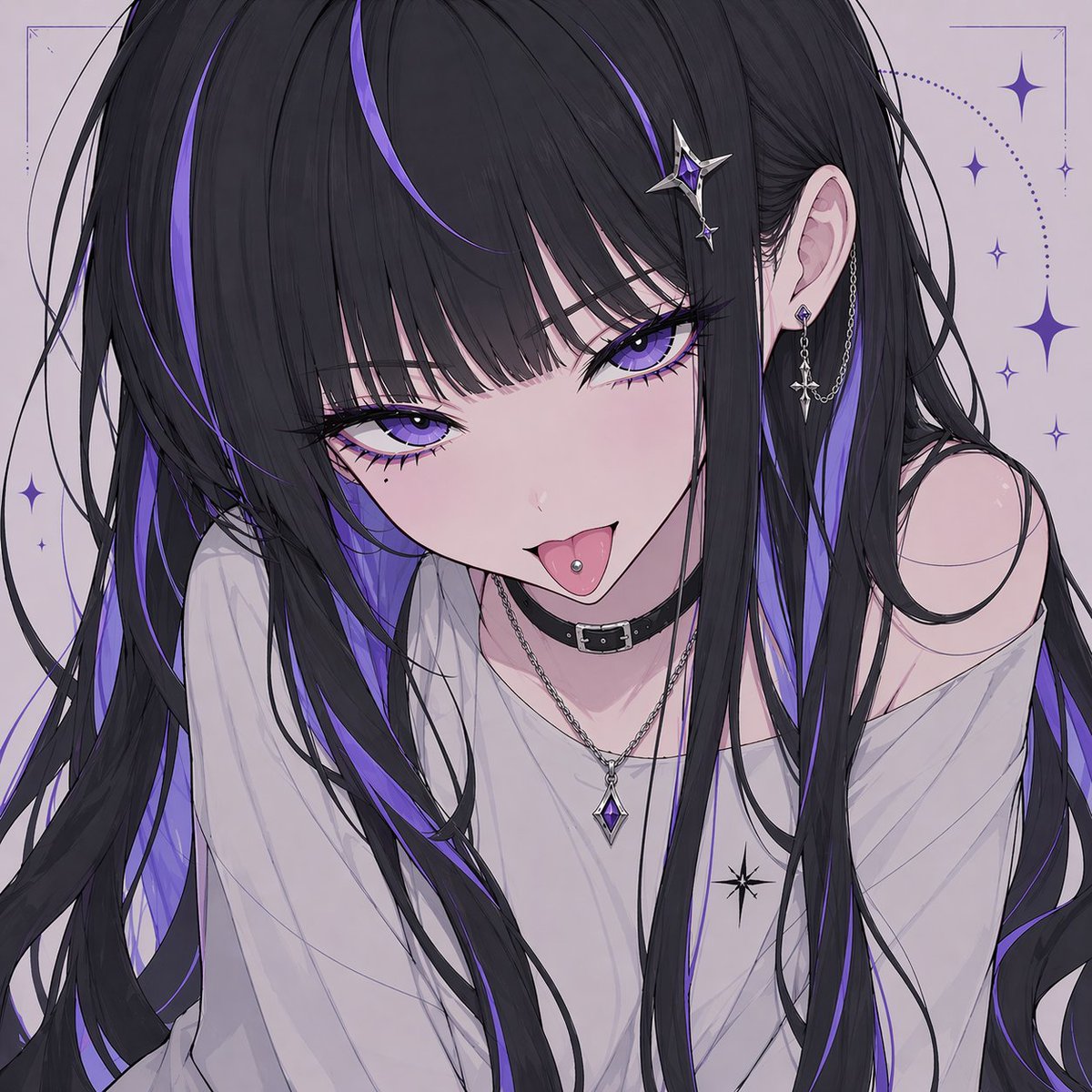 Portrait anime illustration dreamy elegant