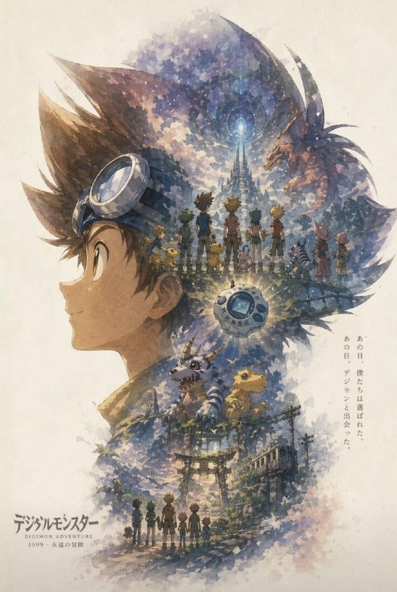 Boy anime illustration mountain warm elegant
